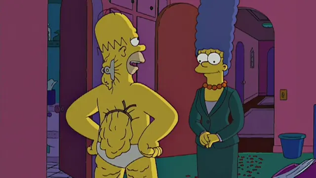 Homer Simpson’s Back Fat blank meme template